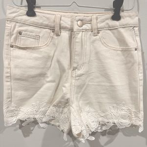 Dex Denim Lace Shorts